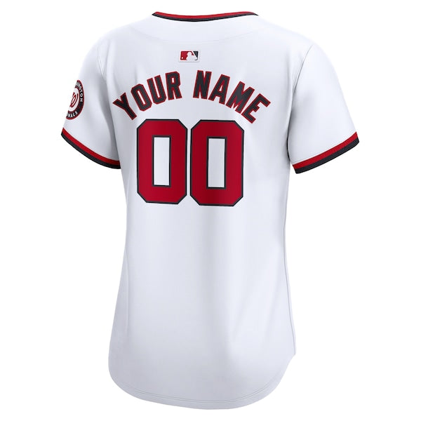 Washington Nationals Nike Women's Home Limited Custom Jersey - White - Image 3