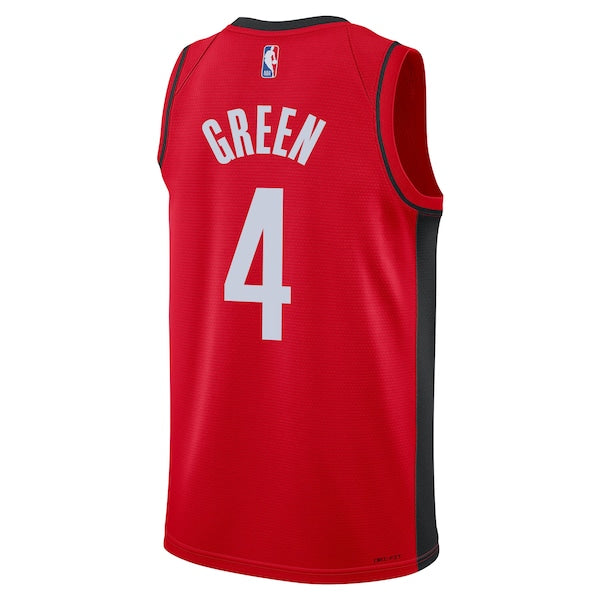 Jalen Green Houston Rockets Nike Youth Swingman Jersey - Icon Edition - Red - Image 3