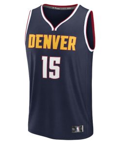 Alternative view of Nikola Jokic Denver Nuggets  Youth Fast Break Replica Player Jersey - Icon Edition - Navy