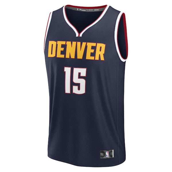 Nikola Jokic Denver Nuggets Youth Fast Break Replica Player Jersey - Icon Edition - Navy - Image 2
