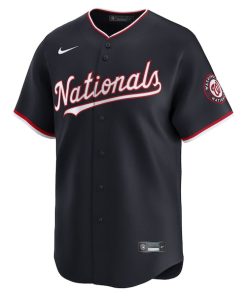 Alternative view of Dylan Crews Washington Nationals Nike Alternate Limited Player Jersey - Navy