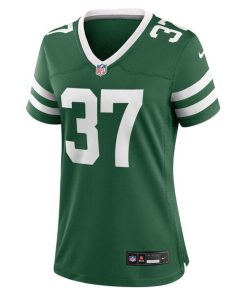Alternative view of Qwan'tez Stiggers New York Jets Nike Women's Team Game Jersey - Legacy Green