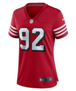 Alternative view of Chase Young San Francisco 49ers Nike Women's Alternate Game Jersey - Scarlet