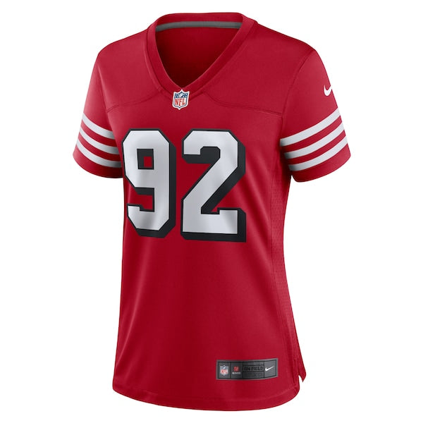 Chase Young San Francisco 49ers Nike Women's Alternate Game Jersey - Scarlet - Image 2