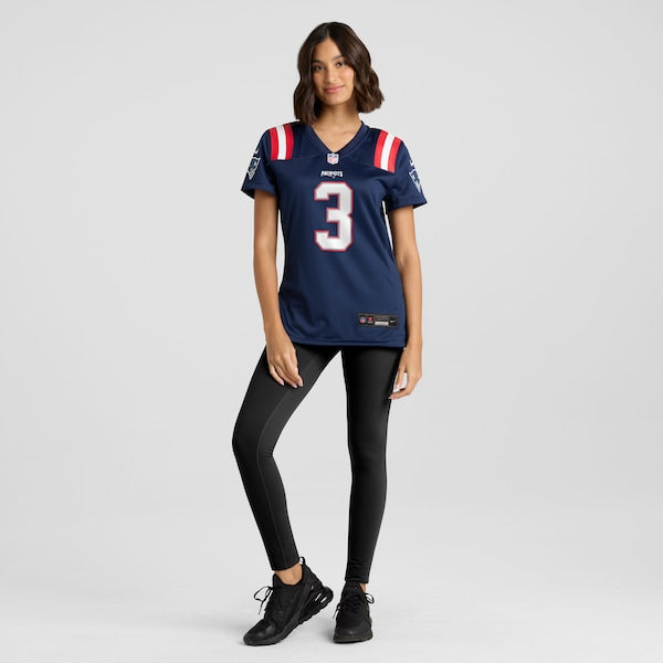 Demario Douglas New England Patriots Nike Women's Game Jersey - Navy - Image 9