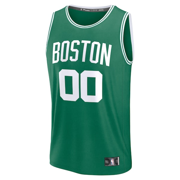 Boston Celtics Fast Break Custom Jersey - Icon Edition - Kelly Green/White/Black - Image 3