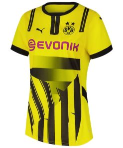 Alternative view of Borussia Dortmund Puma Women's 2024/25 Cup Replica Jersey - Yellow