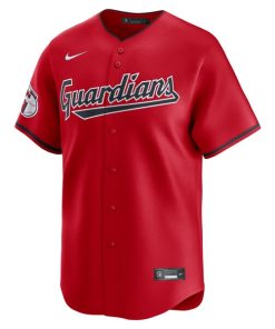 Alternative view of Cleveland Guardians Nike  Alternate Limited Jersey?¨C Red