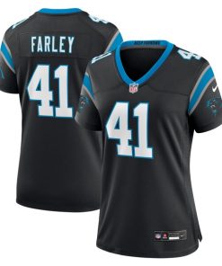 Matthias Farley Carolina Panthers Nike Women's  Game Jersey -  Black