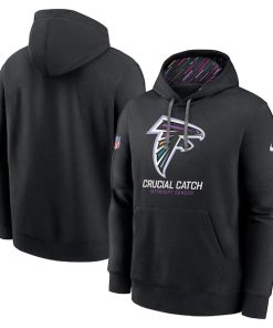 Atlanta Falcons Nike 2024 NFL Crucial Catch Club Pullover Hoodie - Black