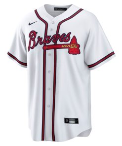 Alternative view of Austin Riley Atlanta Braves Nike Home Replica Player Jersey - White