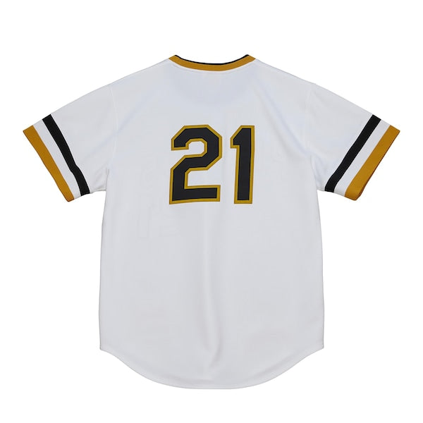 Roberto Clemente Pittsburgh Pirates Cooperstown Collection Authentic Jersey - White - Image 2