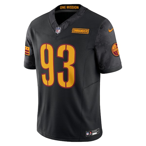 Jonathan Allen Washington Commanders Nike Alternate Vapor F.U.S.E. Limited Jersey - Black/Burgundy - Image 3