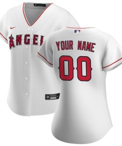Los Angeles Angels Nike Women's Home Replica Custom Jersey - White