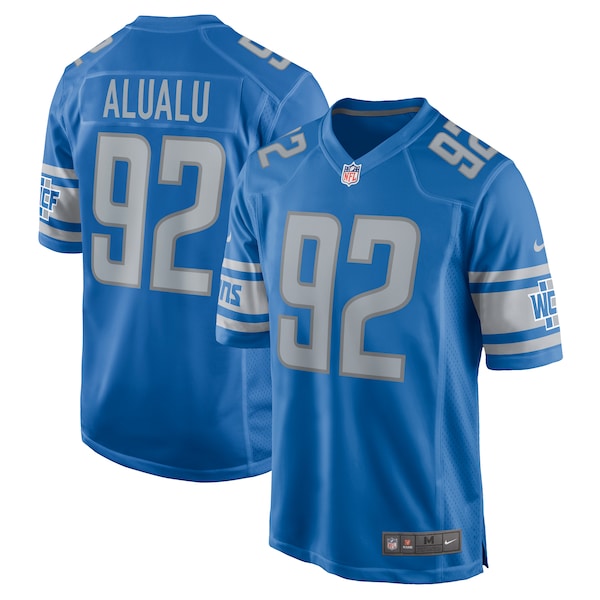 Tyson Alualu Detroit Lions Nike Game Jersey - Blue