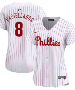 Nick Castellanos Philadelphia Phillies Nike Women's  Home Limited Player Jersey - White