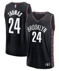 Cam Thomas Brooklyn Nets  2025/26 City Edition Fast Break Jersey - Black
