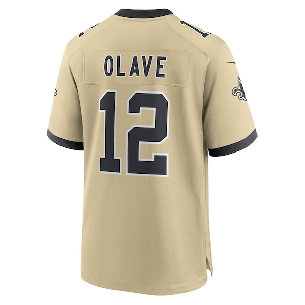 Chris Olave New Orleans Saints Nike Gameday Golds Alternate Game Player Jersey - Gold - Image 4