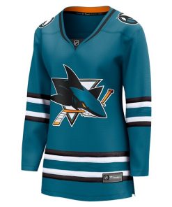Alternative view of San Jose Sharks  Women's Home Breakaway Jersey - Teal