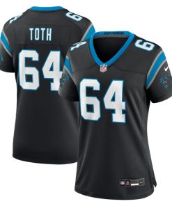 Brett Toth Carolina Panthers Nike Women's  Game Jersey -  Black
