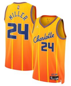 Brandon Miller Charlotte Hornets Jordan Brand Unisex 2025/26 Swingman Jersey - Orange - City Edition