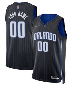 Orlando Magic Nike 2021/22 Diamond Swingman Custom Jersey - Icon Edition - Black