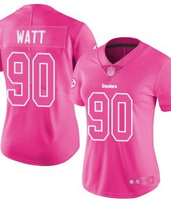 T.J. Watt Pittsburgh Steelers Nike Women's Fashion Game Jersey - Pink