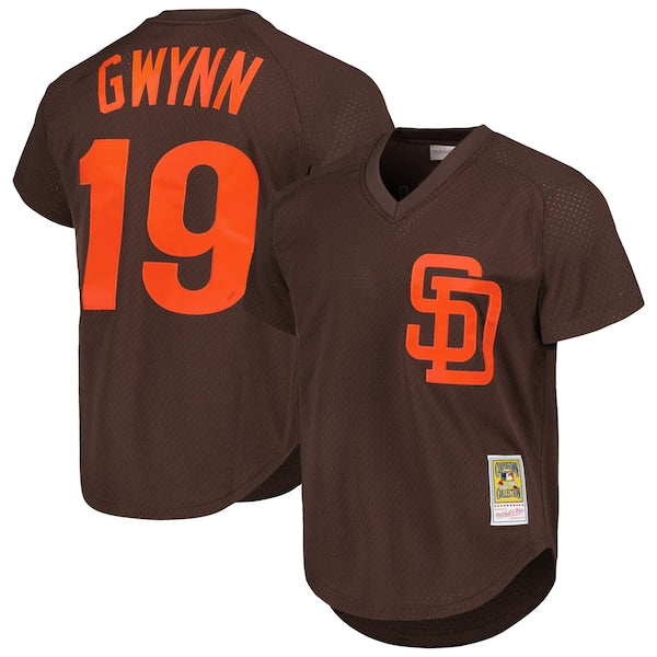 Tony Gwynn San Diego Padres Authentic Batting Practice Jersey - Brown/Gold