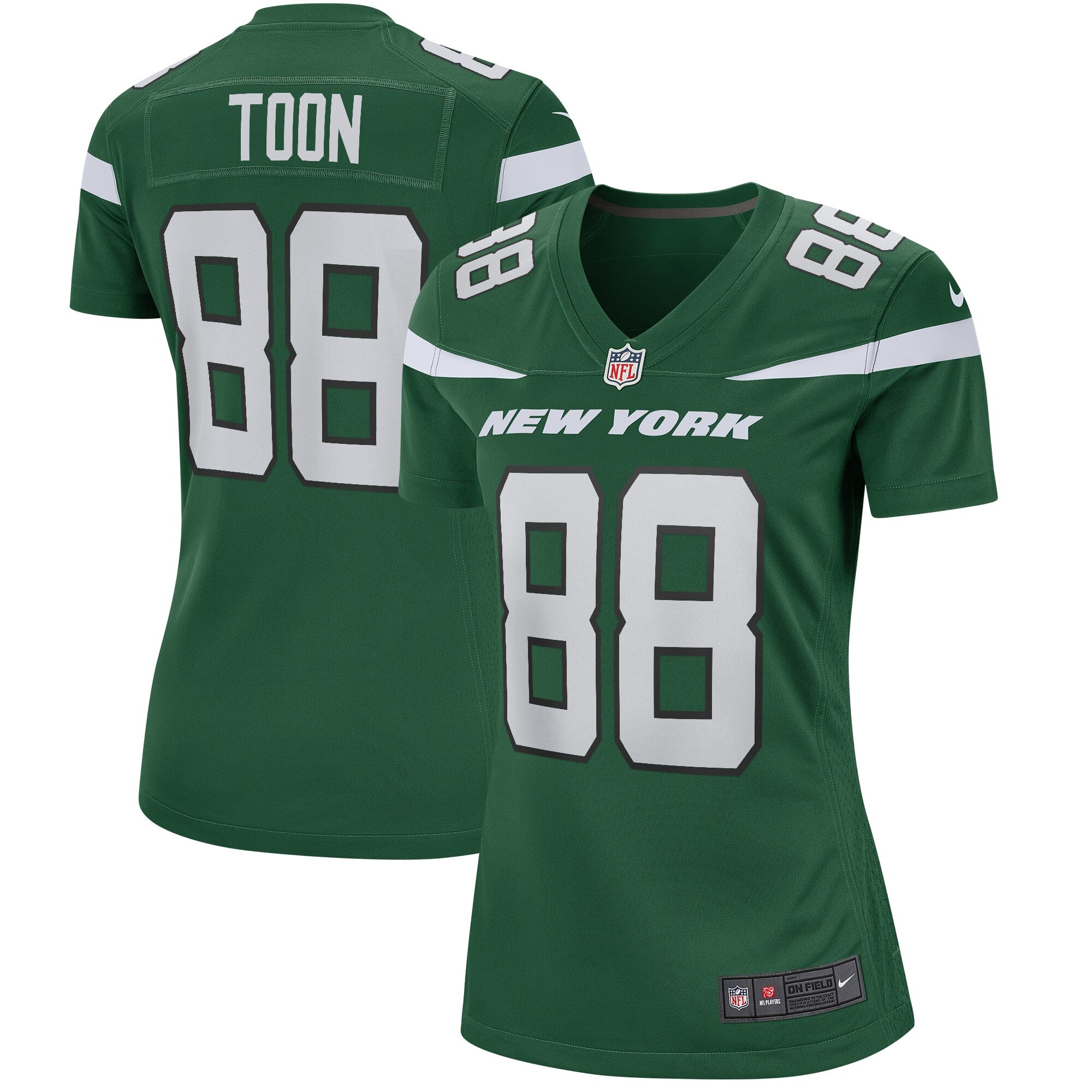 Al Toon New York Jets Nike Women's Legacy Retired Player Game Jersey - White/Green - Image 6