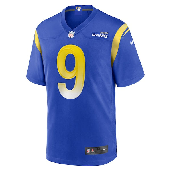 Matthew Stafford Los Angeles Rams Nike Youth Game Jersey - Royal/Cream/White - Image 4