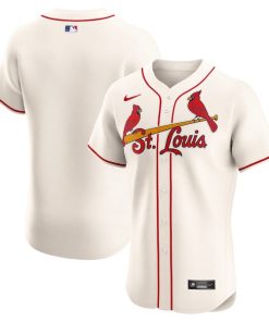 Alternative view of St. Louis Cardinals Nike Alternate Elite Jersey - Cream