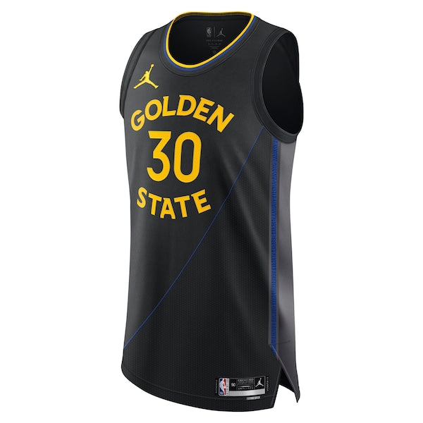Stephen Curry Golden State Warriors Jordan Brand 2024/25 Authentic Jersey - Statement Edition - Black - Image 2