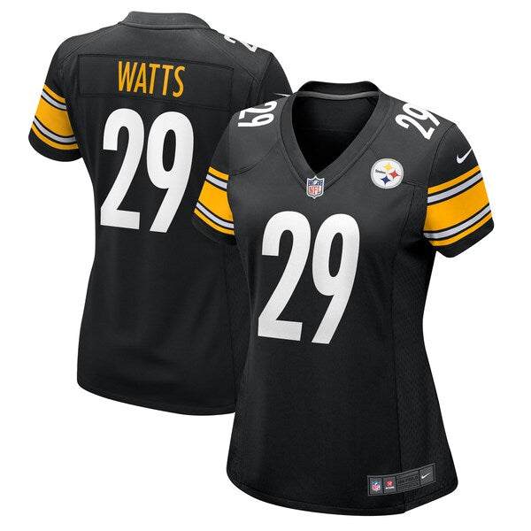 Ryan Watts Pittsburgh Steelers Nike Women's Game Jersey - Black
