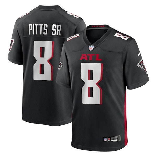 Kyle Pitts Sr. Atlanta Falcons Nike Team Game Jersey - Black