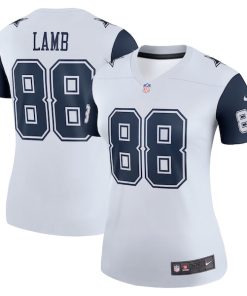 CeeDee Lamb Dallas Cowboys Nike Women's 2nd Alternate Legend Jersey - White