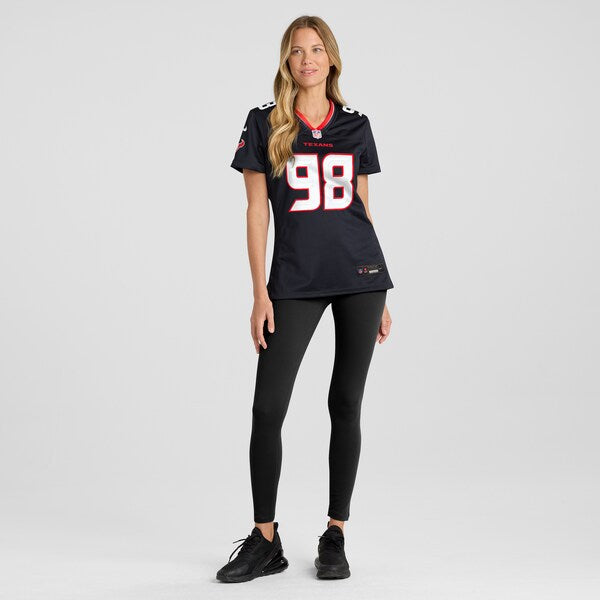 Tim Settle Jr. Houston Texans Nike Women's Team Game Jersey - Navy - Image 4