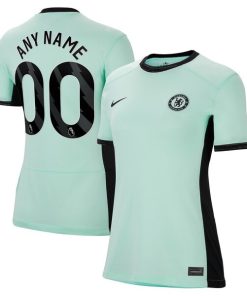 Chelsea Nike Women's 2023/24 Third Stadium Replica Custom Jersey - Mint