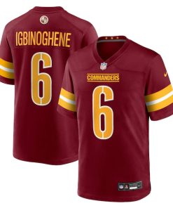 Noah Igbinoghene Washington Commanders Nike Team Game Jersey -  Burgundy