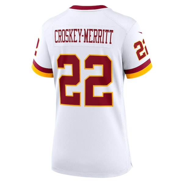 Jacory Croskey-Merritt Washington Commanders Nike Women's Game Super Bowl Era Jersey - White - Image 3