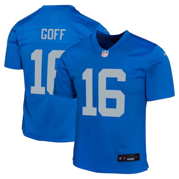 Jared Goff Detroit Lions Nike Youth Alternate Game Jersey - Blue