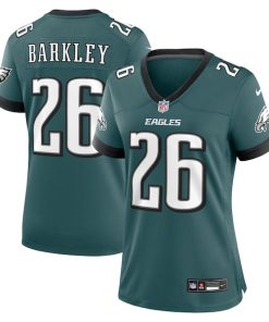 Saquon Barkley Philadelphia Eagles Nike Women's Game Player Jersey - Midnight Green