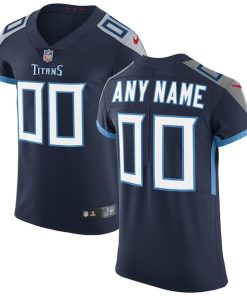 Tennessee Titans Nike Vapor Untouchable Custom Elite Jersey - Navy