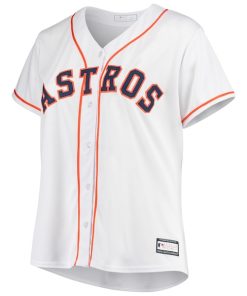 Alternative view of Houston Astros Women's Plus Size Home Replica Team Jersey - White