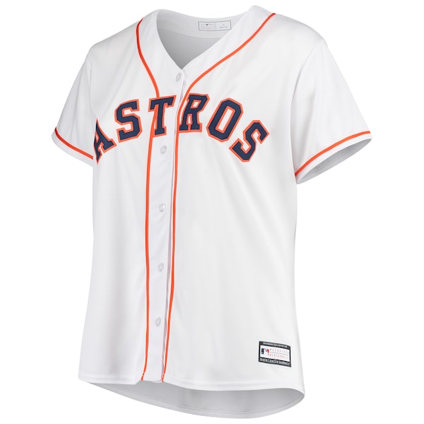 Houston Astros Women's Plus Size Home Replica Team Jersey - White - Image 2