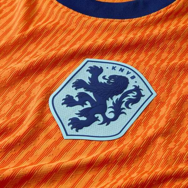 Netherlands National Team Nike 2024 Home Authentic Blank Jersey - Orange - Image 5