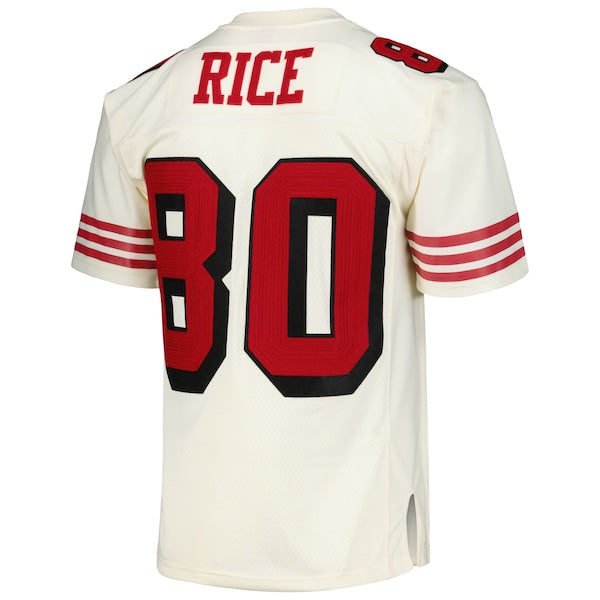 Jerry Rice San Francisco 49ers Chainstitch Legacy Jersey - Cream - Image 4