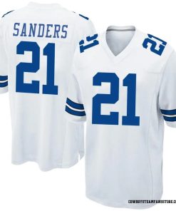 Deion Sanders Dallas Cowboys Nike Team Retired Player Game Jersey -  White