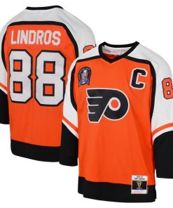Eric Lindros Philadelphia Flyers Youth 1996-97 Blue Line Player Jersey - Orange