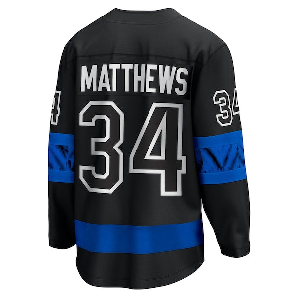 Auston Matthews Toronto Maple Leafs C Premier Breakaway Player Jersey - Black/White - Image 4