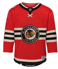 Alternative view of Chicago Blackhawks Preschool 2025 NHL Winter Classic Premier Jersey - Red